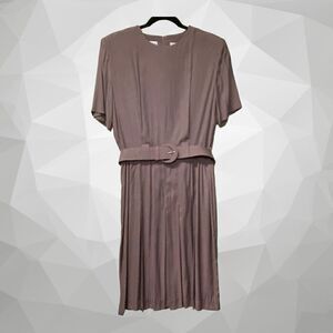Vintage Karin Stevens Box Pleat Dress 10
